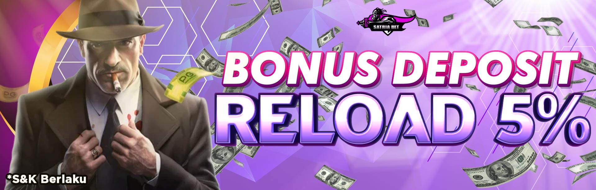 BONUS RELOAD 5% HARIAN