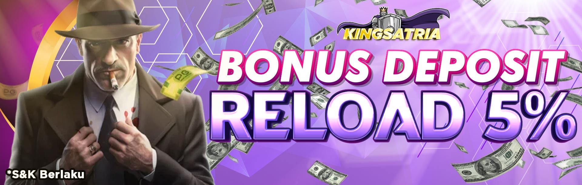 BONUS RELOAD 5% HARIAN