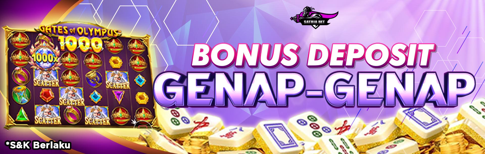 BONUS DEPOSIT GENAP-GENAP