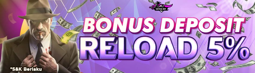 BONUS RELOAD 5% HARIAN