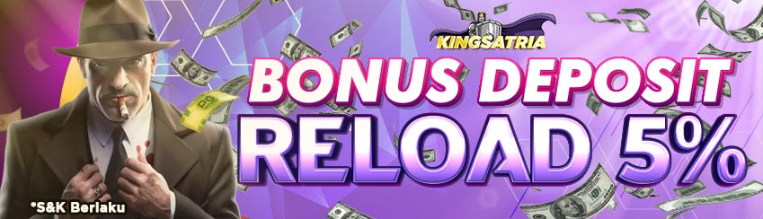 BONUS RELOAD 5% HARIAN